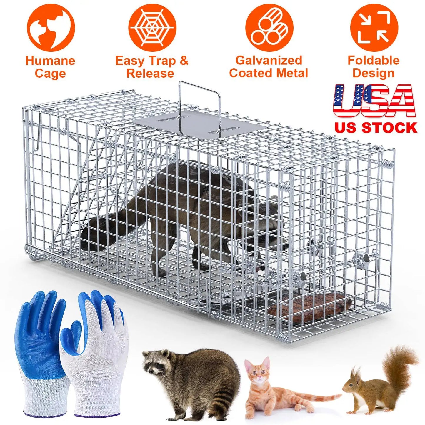 25.59Inch Humane Live Animal Trap