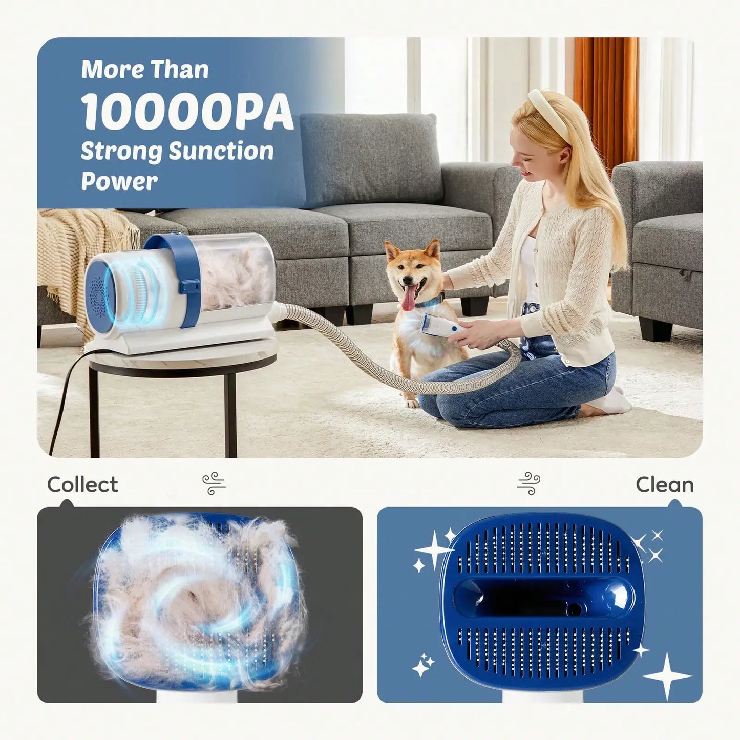 Pet Grooming Vacuum Kit