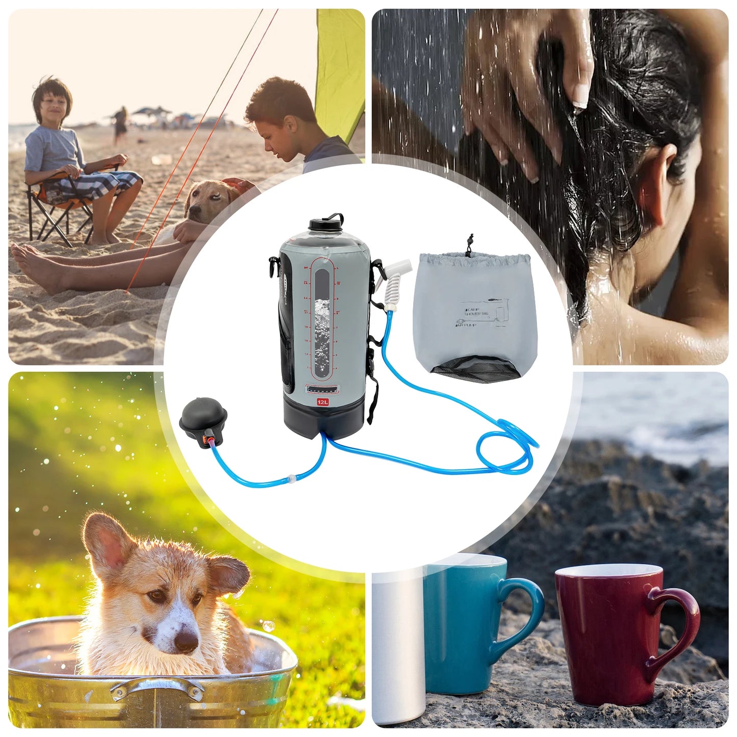 12L Portable Camping Shower