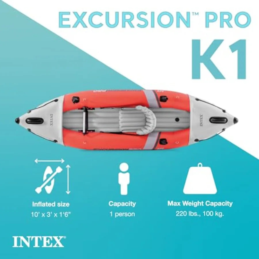 86in SuperTough PVC Kayak with Paddles High-Output Pump