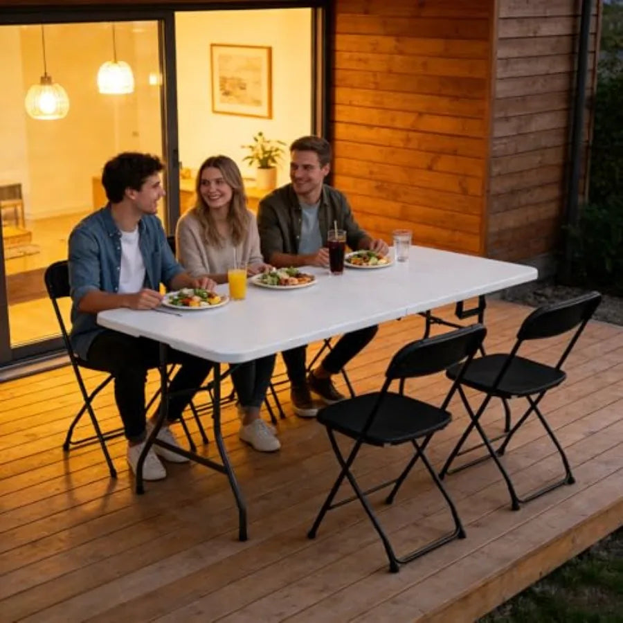 2 Pack Folding Table 6ft