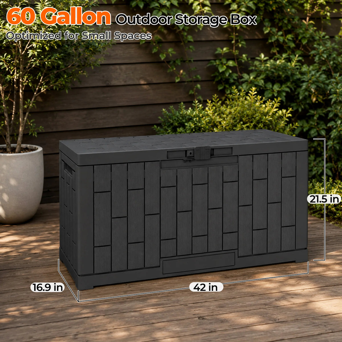 60 Gallon Outdoor Storage Box