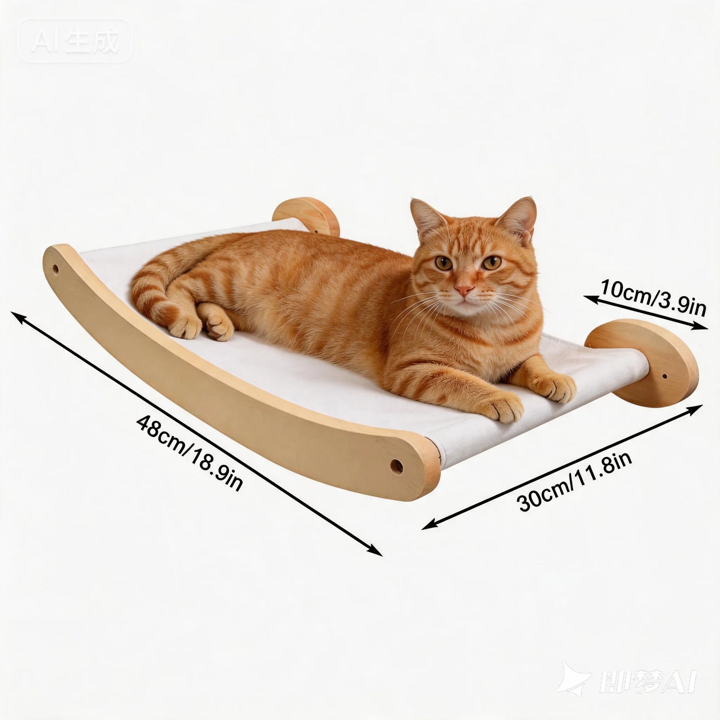Cat Hammock and Stairway  Wall Mounted