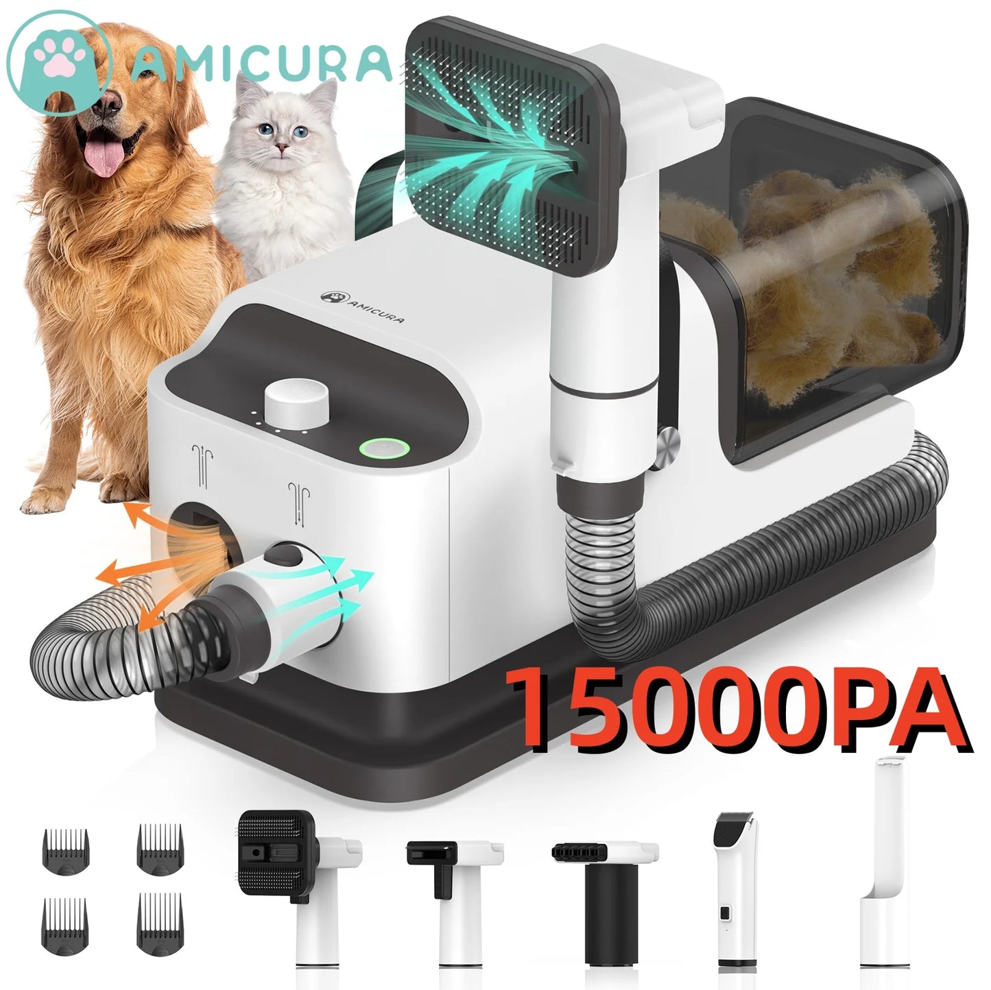 Pet Grooming Set  5 Care Tools