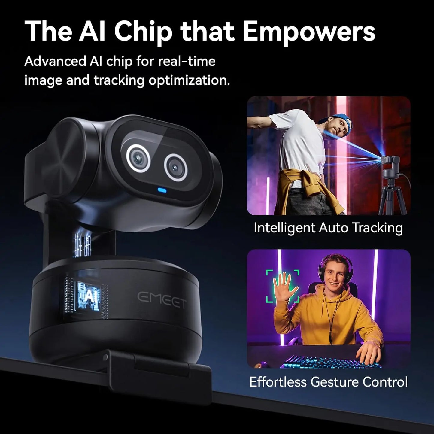 4K AI-Powered PTZ Webcam