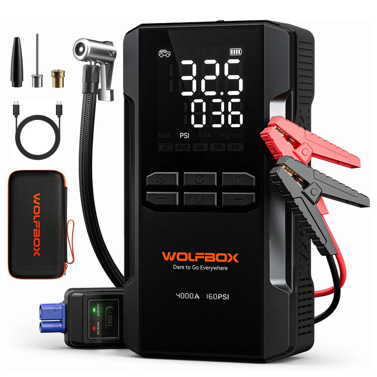 4000A Jump Starter/Air Compressor