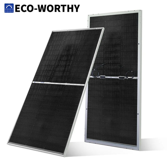 195W N-Type 18BB Bifacial Solar Panel