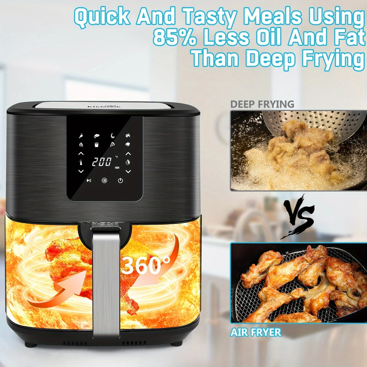 1500W 7QT AirFryer Cooker