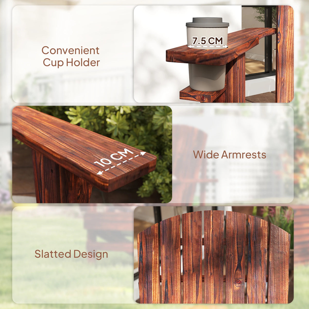 Wood Adirondack Chair