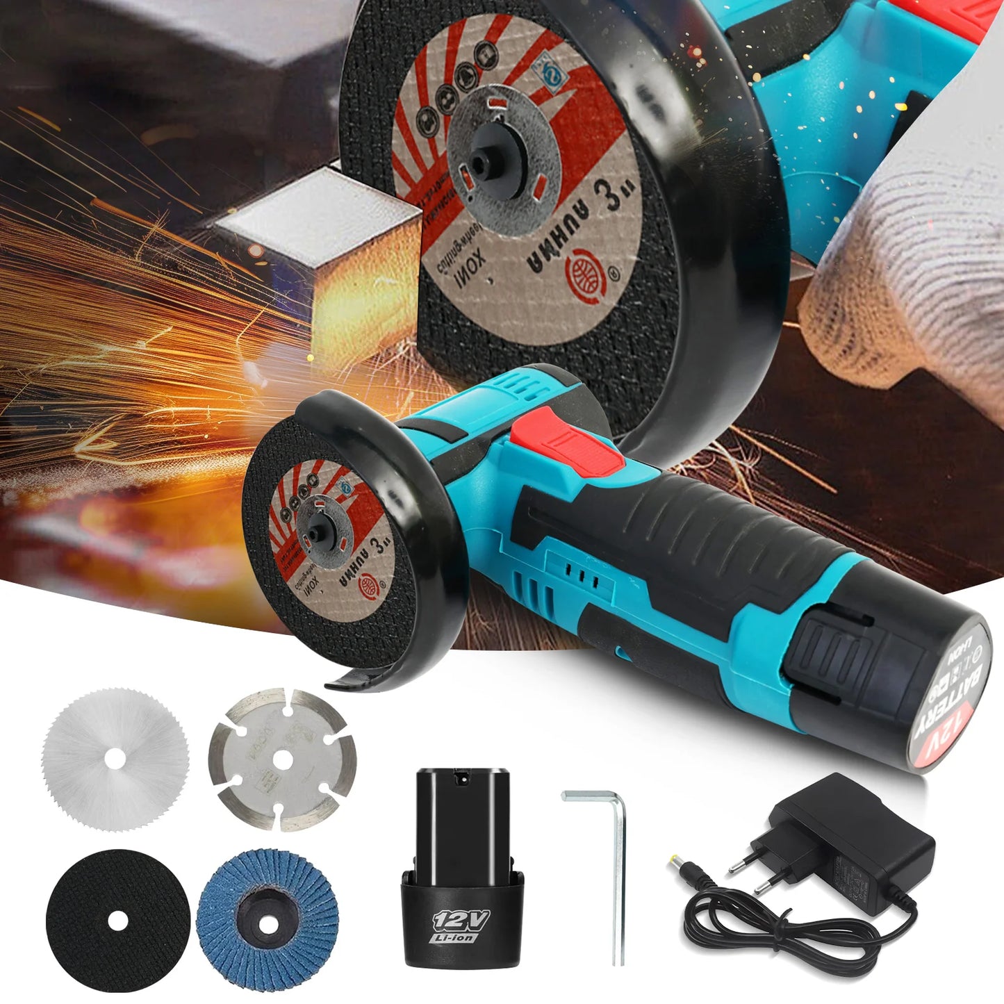 Angle Grinder Cordless 12V