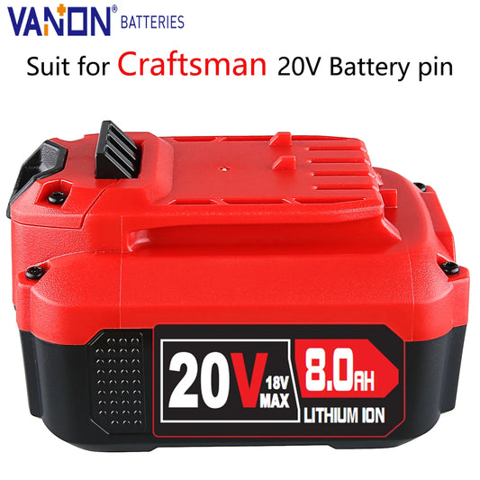 20V 8Ah Lithium Battery Replace for Craftsman
