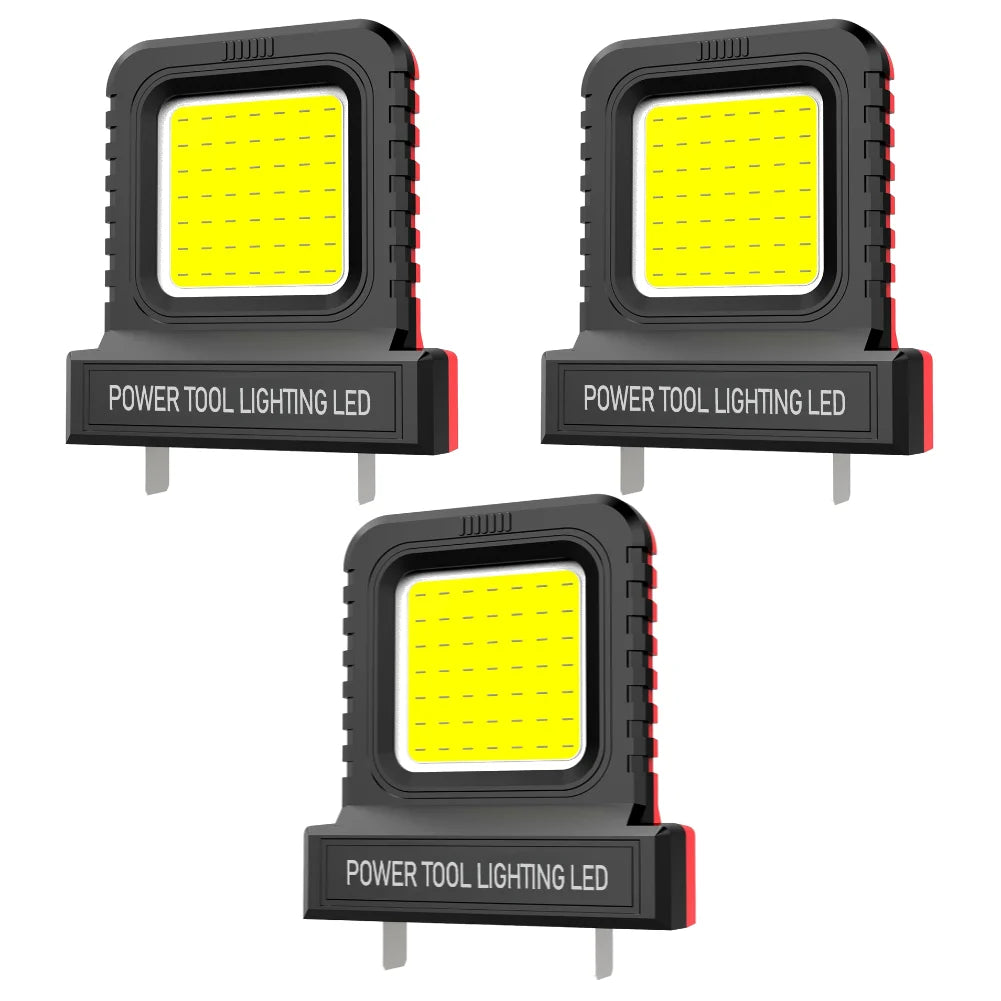 LED Work Light for Makita,Milwaukee,Dewalt,Bosch ,20V-21V Li-ion Battery