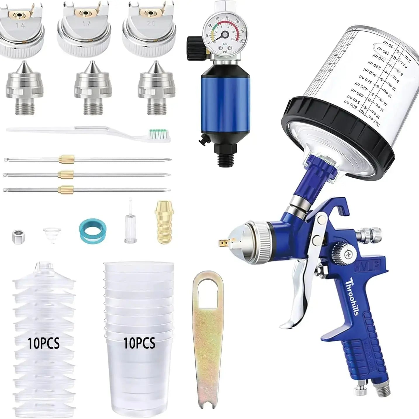 HVLP Gravity Feed Spray Gun Set