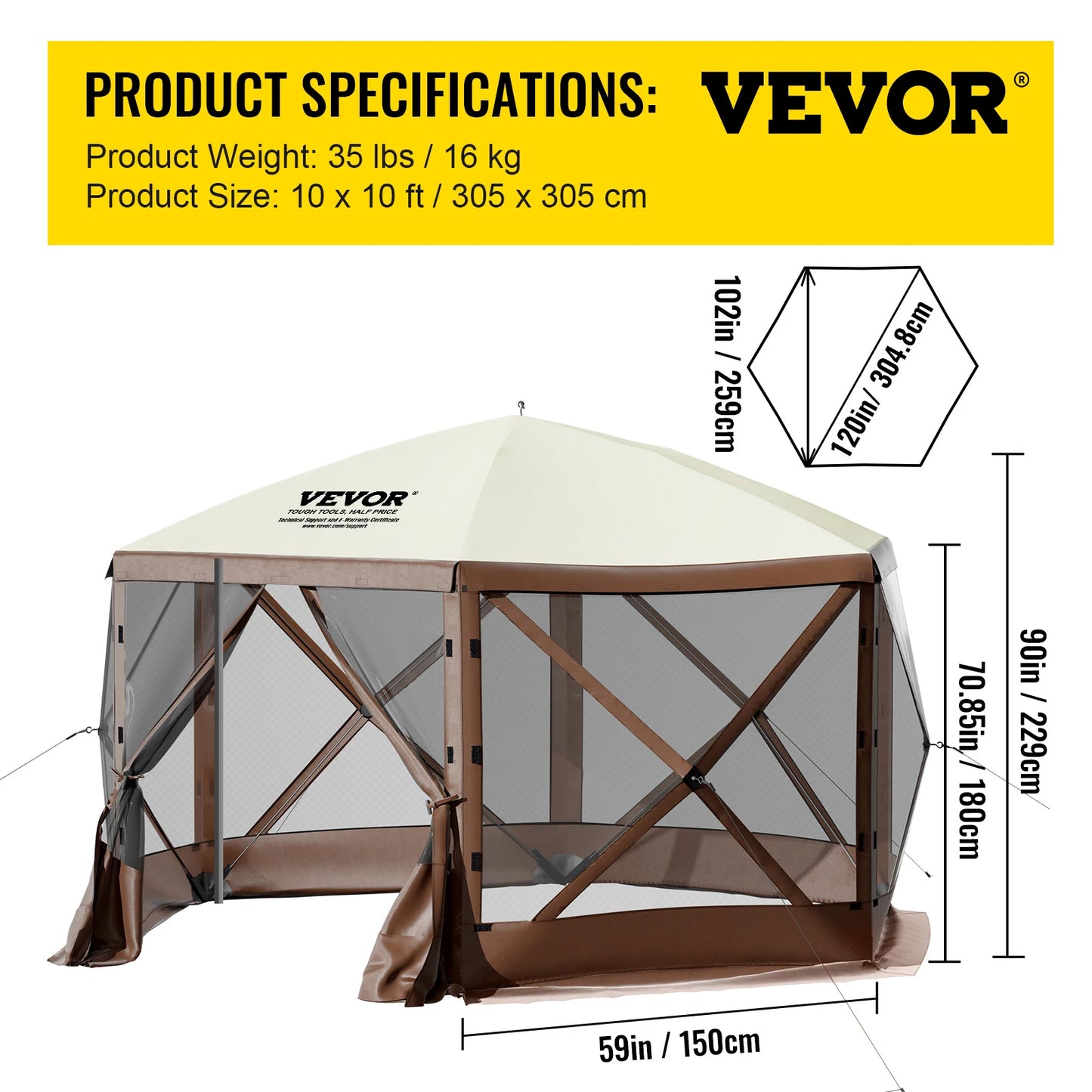 Pop-up Camping Sun Shade Tent