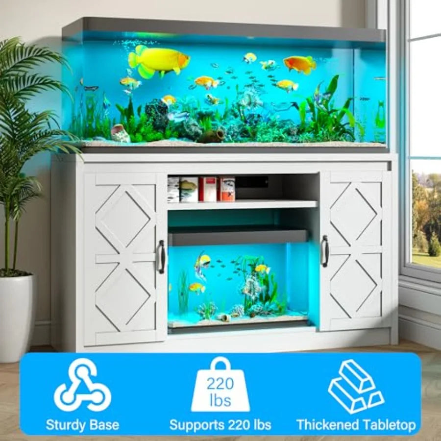 55-75 Gallon Fish Tank Stand with  Power Outlet