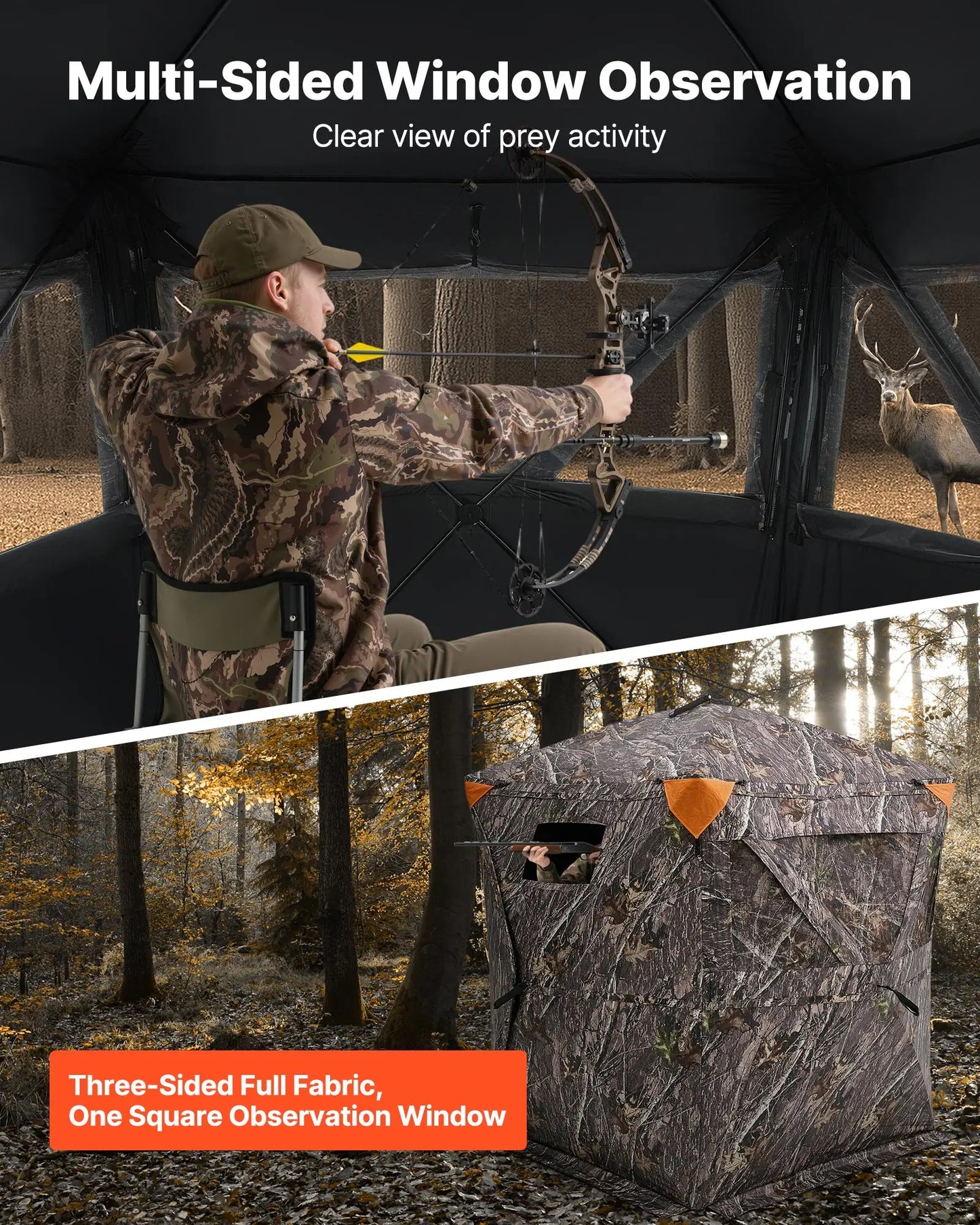 Hunting Blind, 270° See Through , 2-3 Person