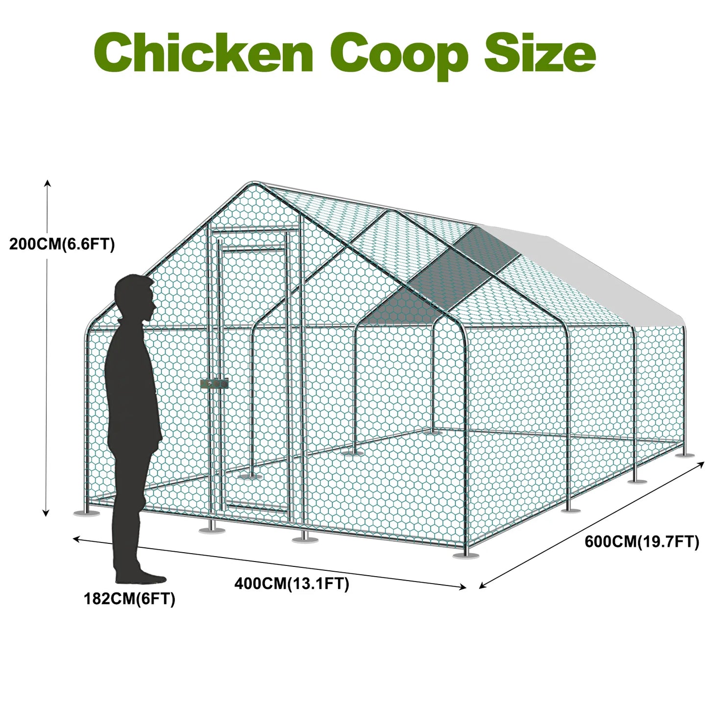 Large Metal Chicken Coop
