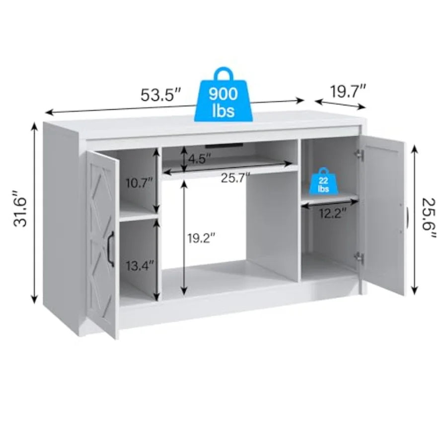 55-75 Gallon Fish Tank Stand with  Power Outlet