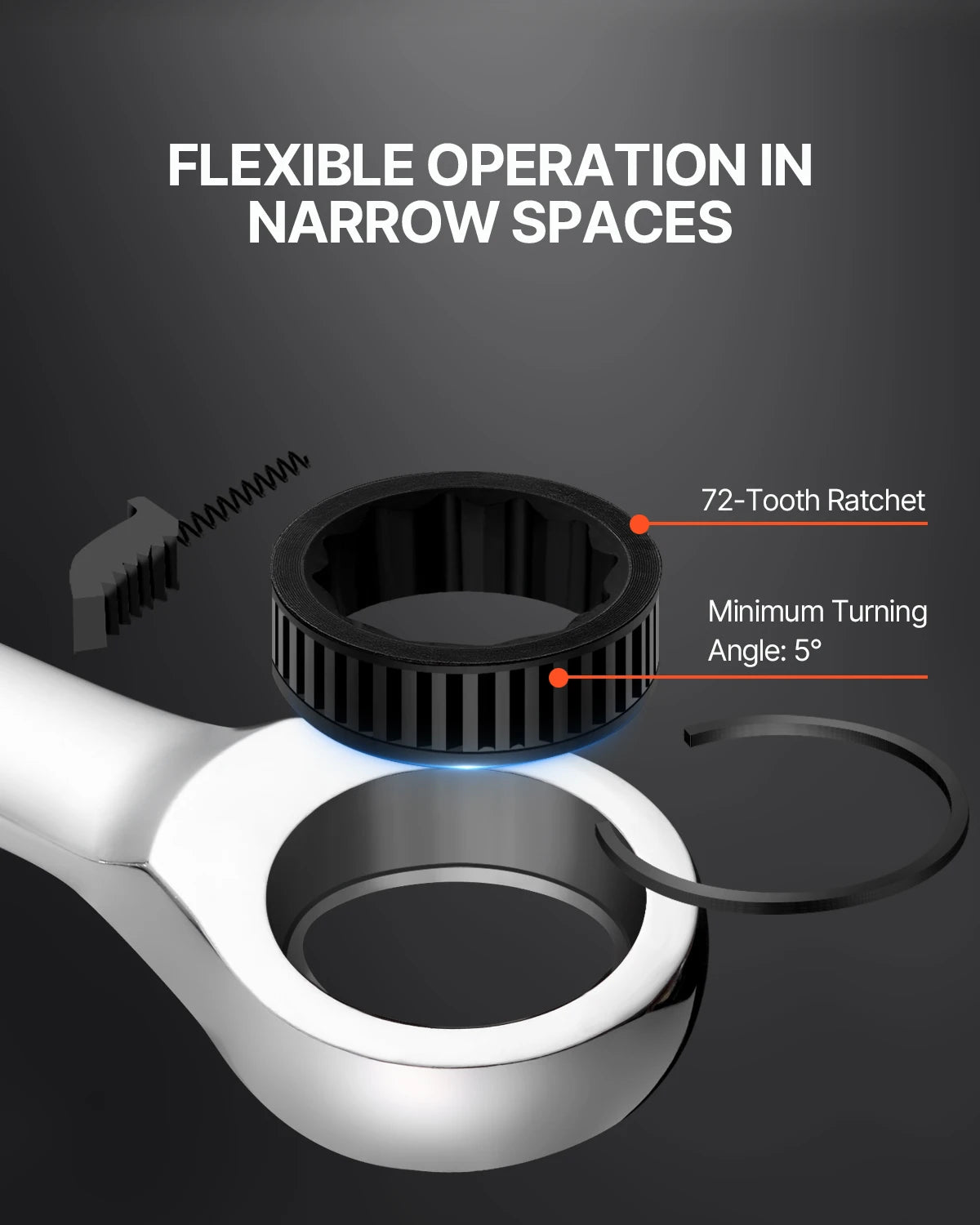 Combination Wrench Set Ratcheting  Metric