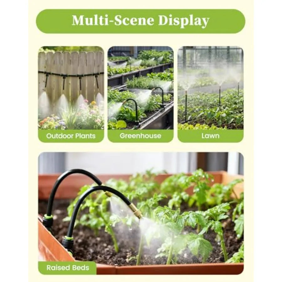 50FT Drip Irrigation System, Garden