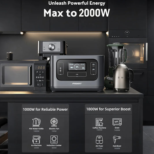 1000W (2000W Peak) Solar Generator
