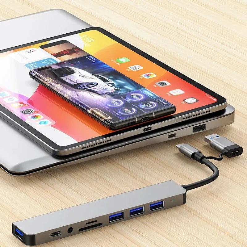 USB +Type C HUB Docking Station