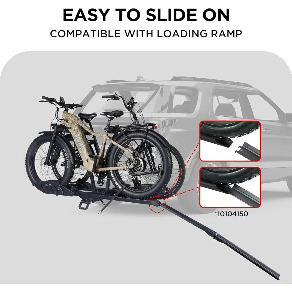 E-Bike Rack with Ramp, Hitch Mount
