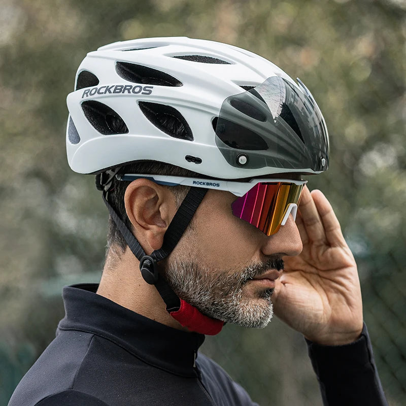 Cycling Helmet With Goggles