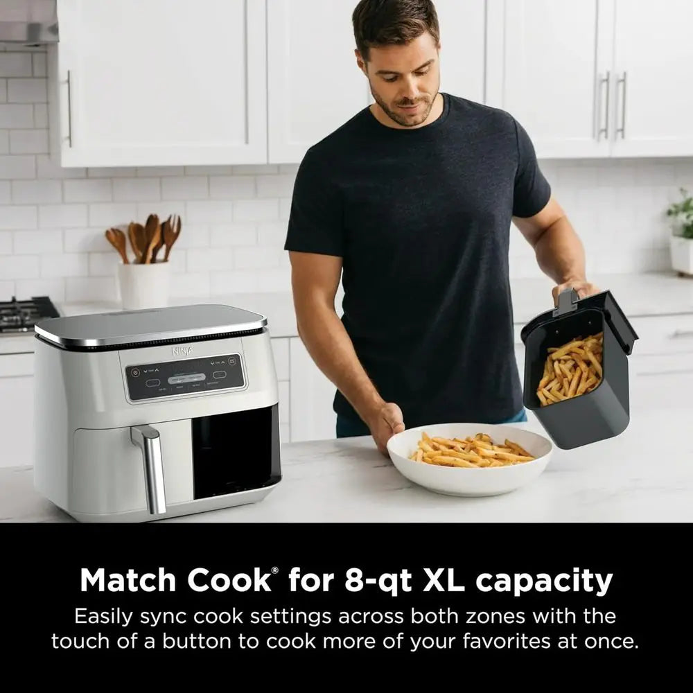 8-qt. 2-Basket Air Fryer