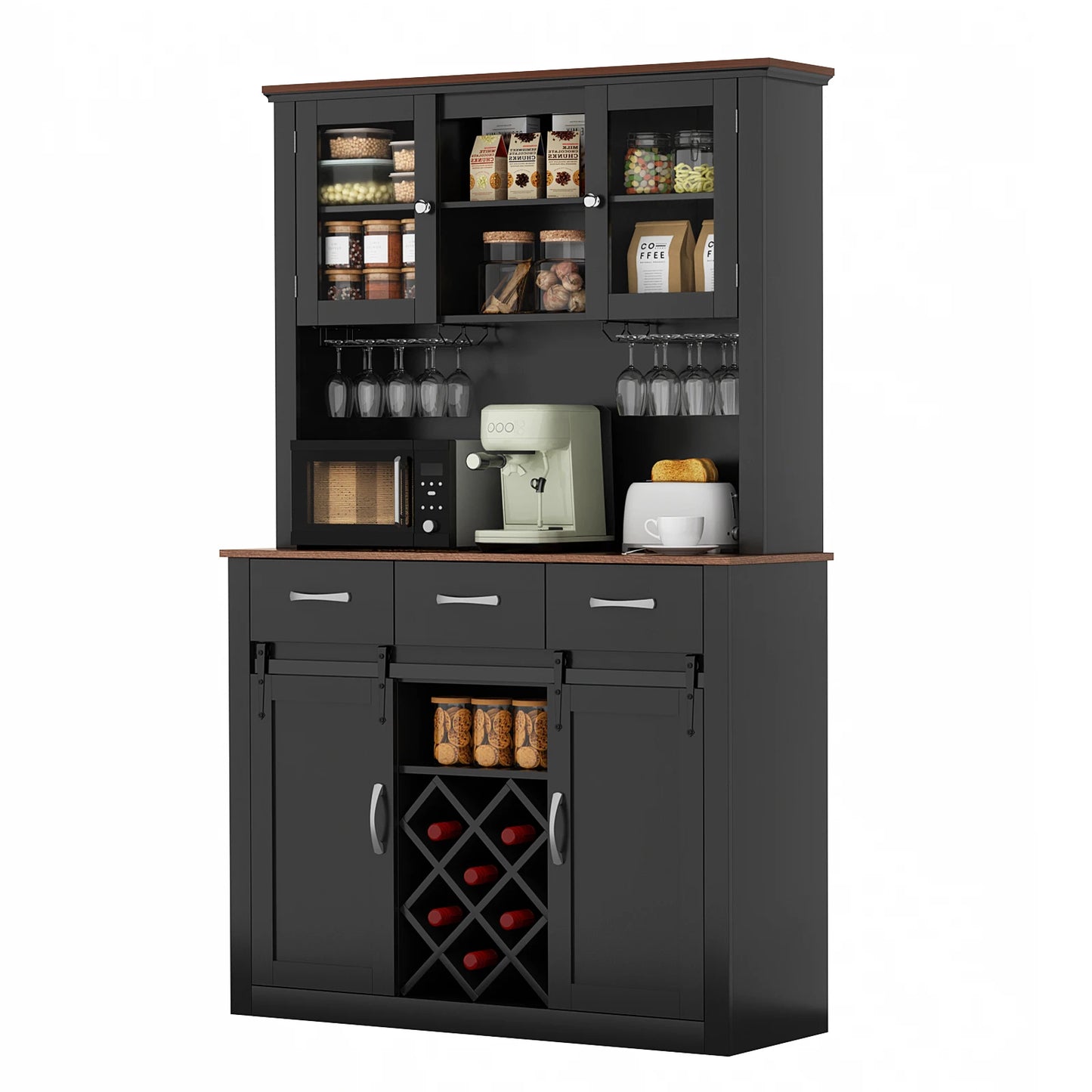 72" Tall Farmhouse Kitchen Pantry