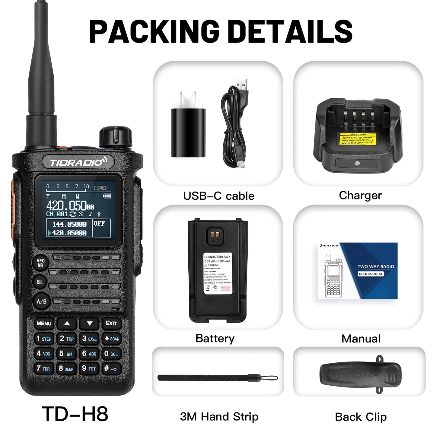 10W Profession Walkie Talkie Long Range Emergency Radio