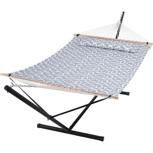 55 Inch Extra Large Double Hammock with Stand