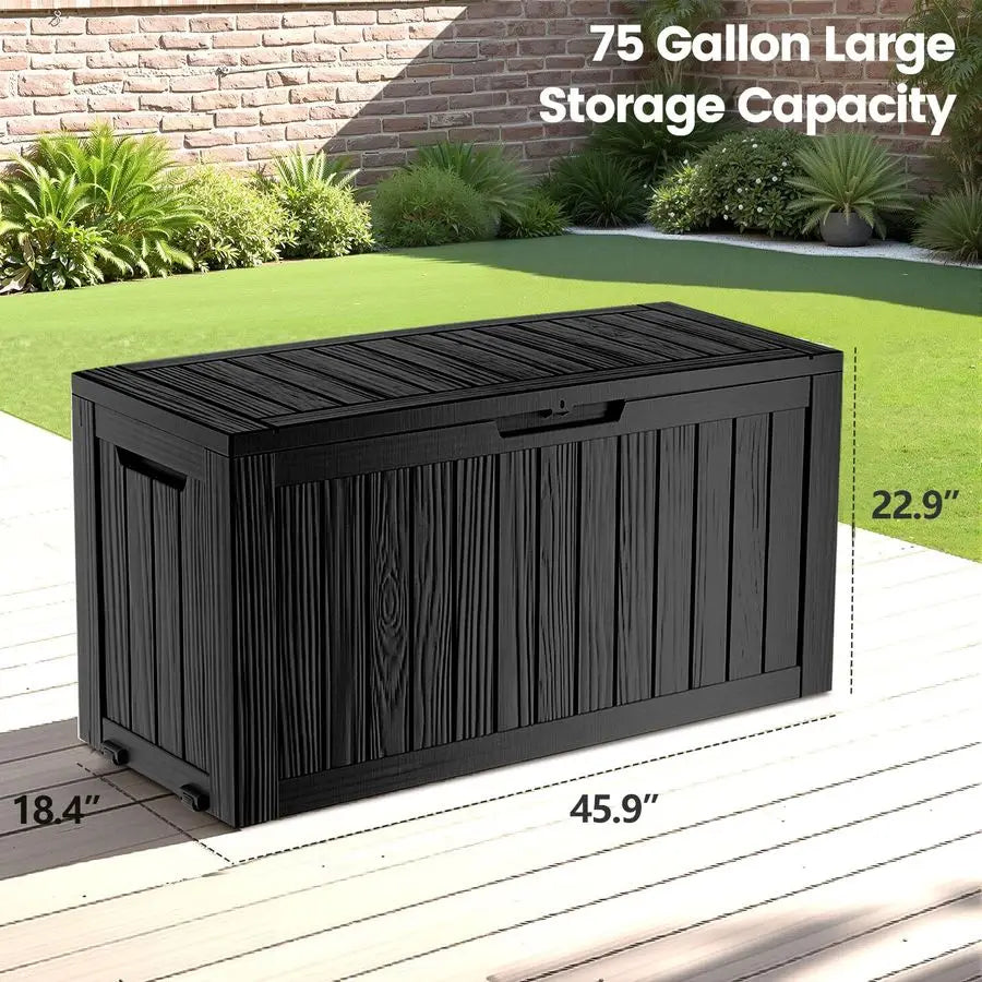 75 Gallon Outdoor Storage Box Waterproof