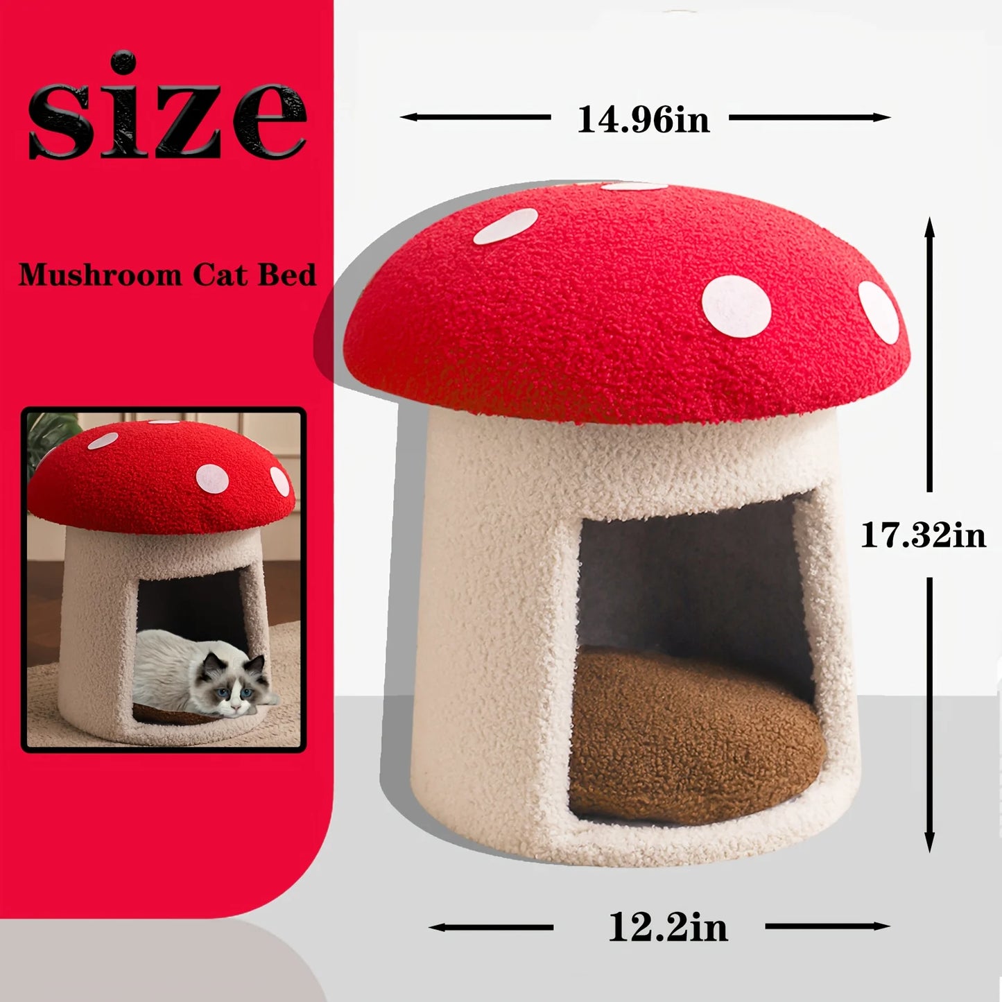 Mushroom Cat Bed