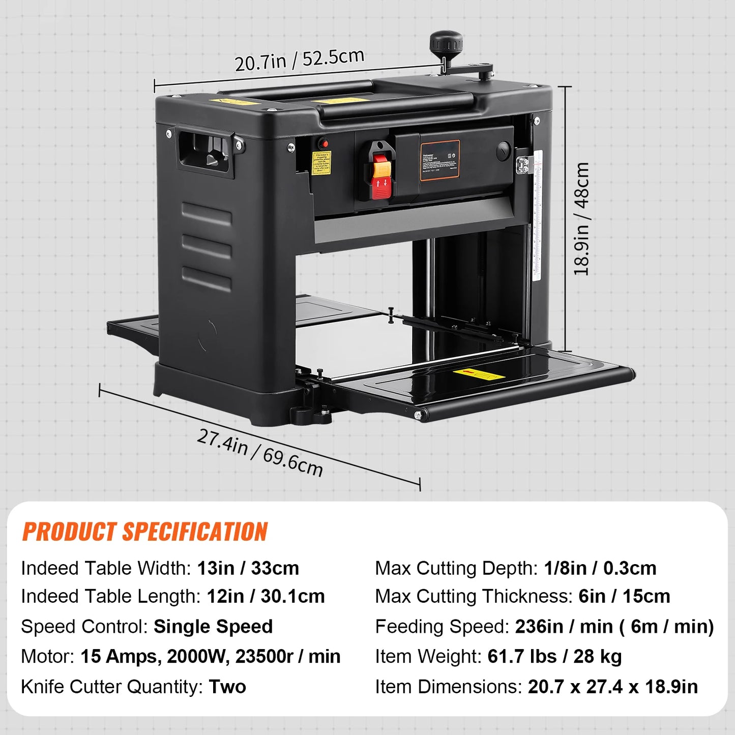13inch Benchtop Planer