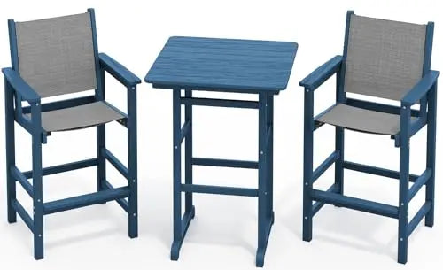 Adirondack Chairs and Bar Table Set