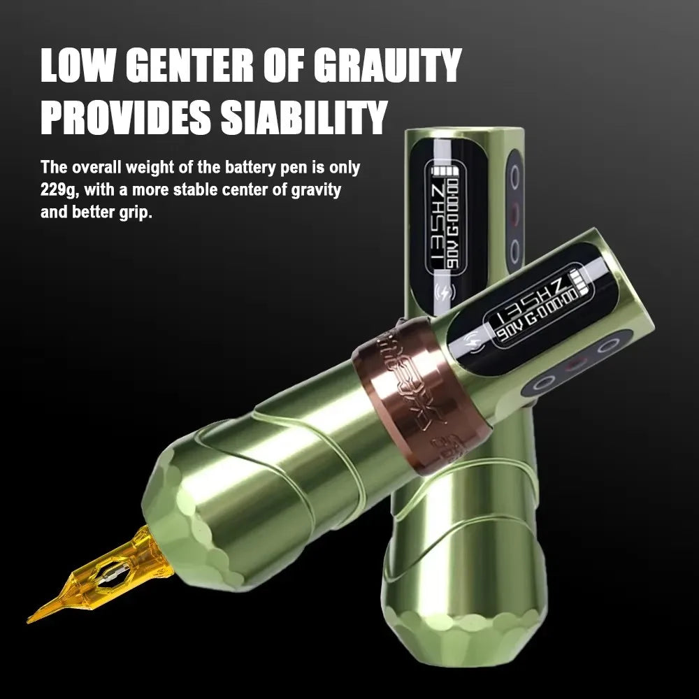Professional Tattoo Pen  Wireless  2Battery