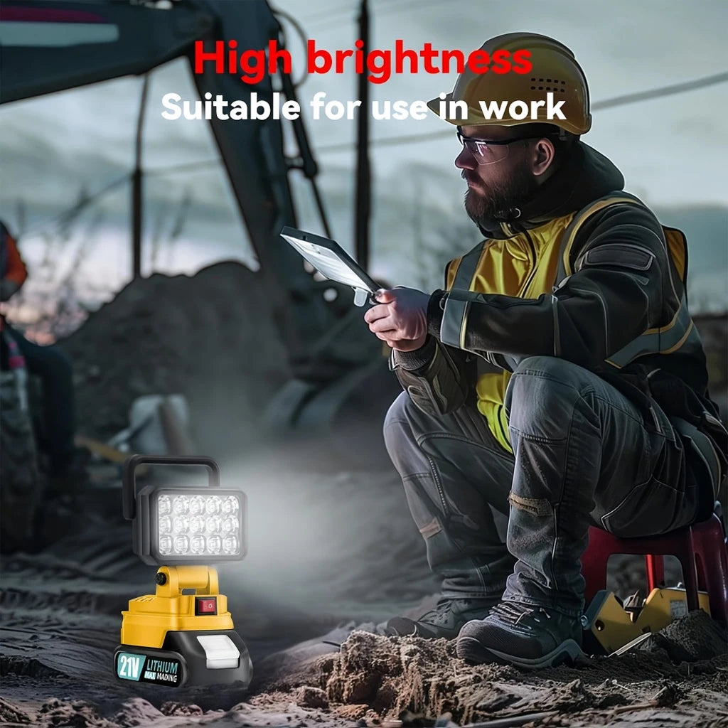 LED Work Light Compatible with Makita Battery