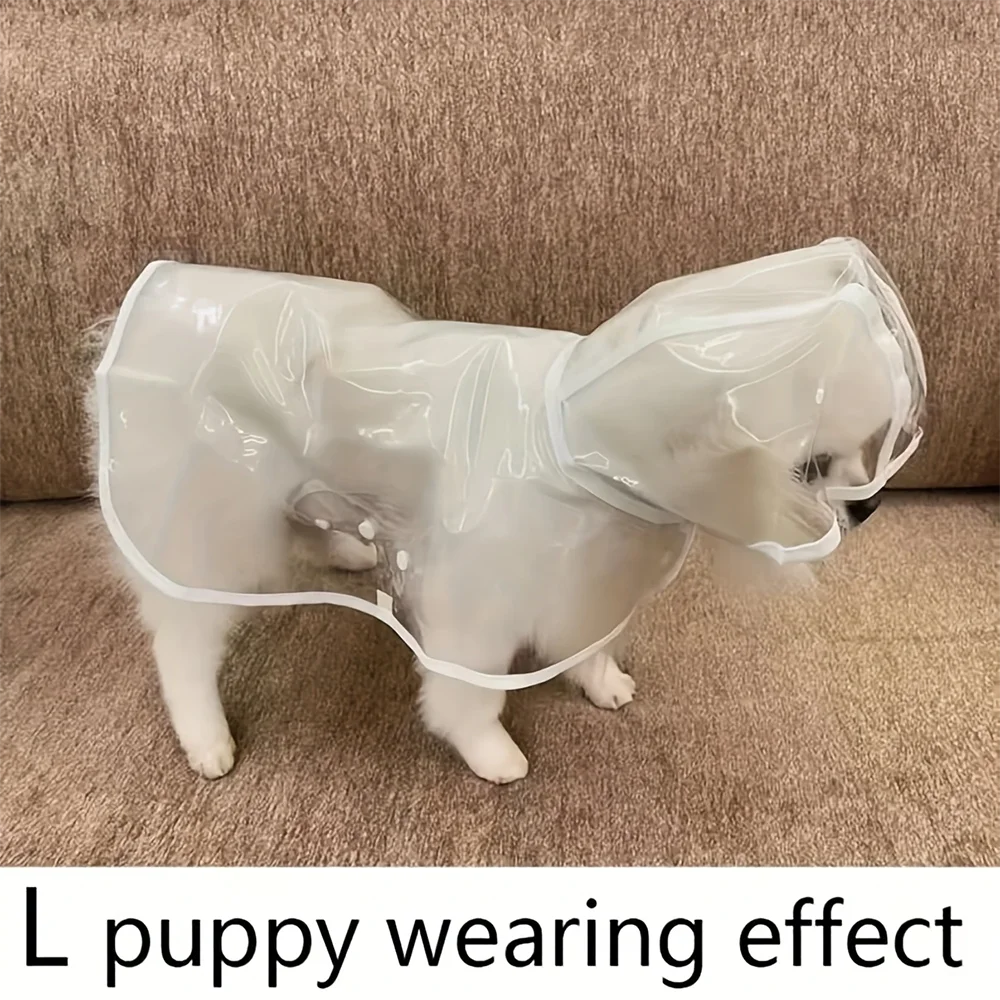 Transparent Waterproof Dog Raincoat