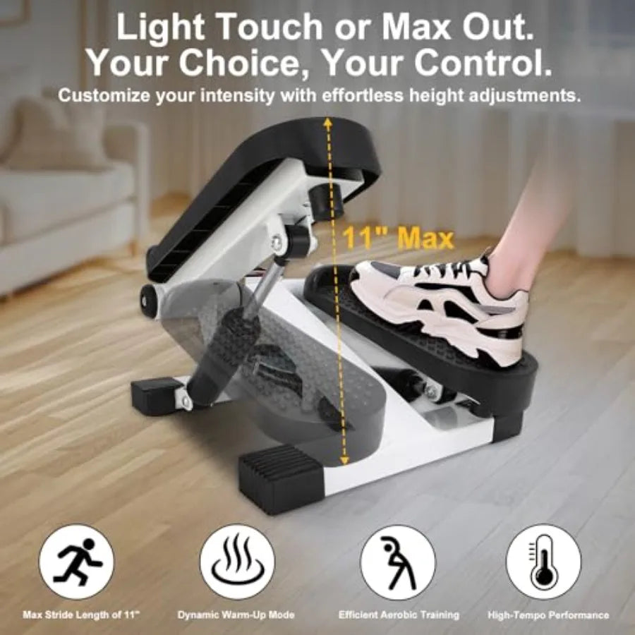 Mini Stepper with LCD Monitor and Resistance Bands