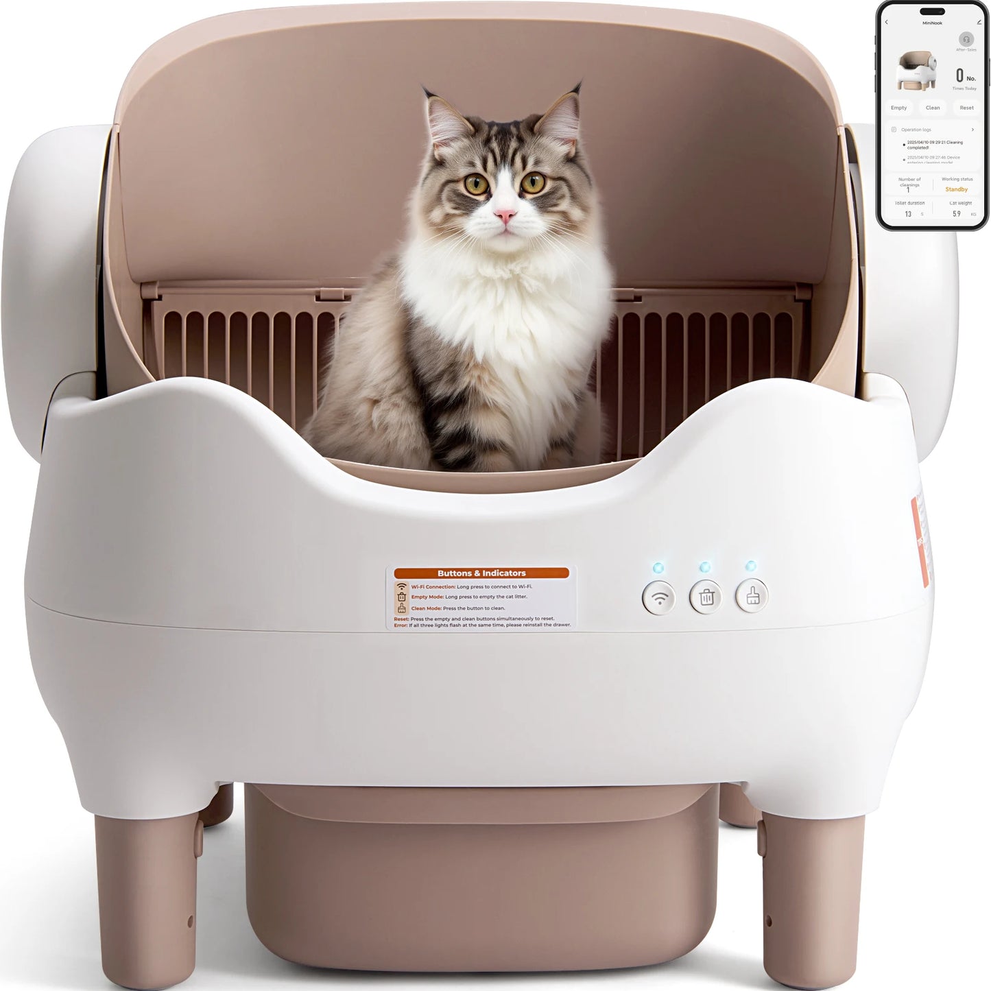 Self Cleaning Litter Box,  APP Control