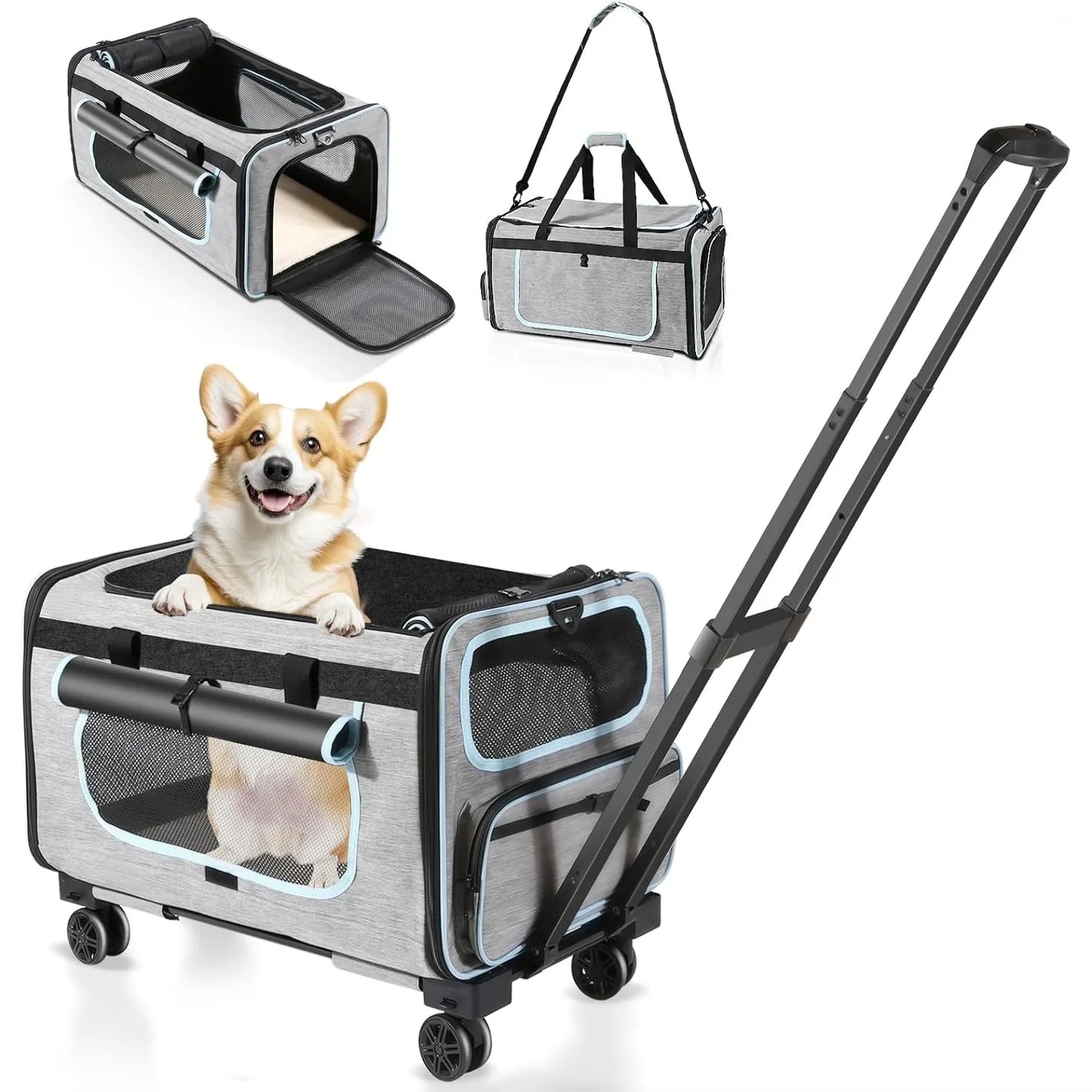Pet Carrier with Wheels