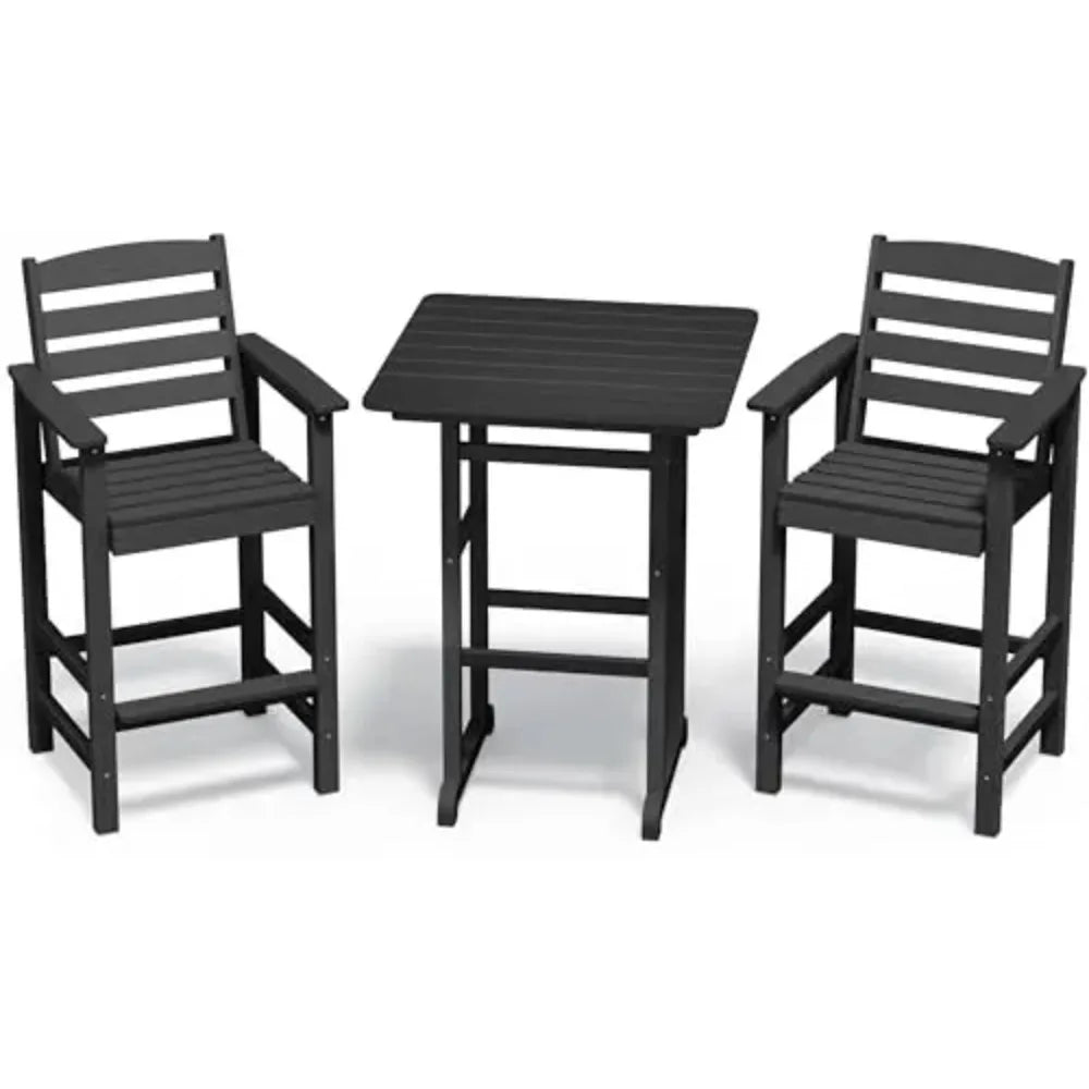 Adirondack Chairs and Bar Table Set