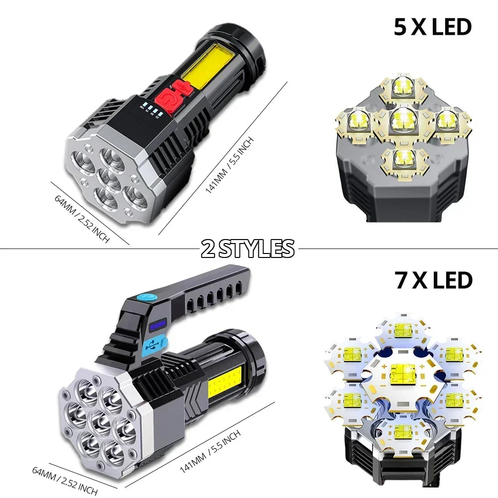 Rechargeable Flashlight 7LED
