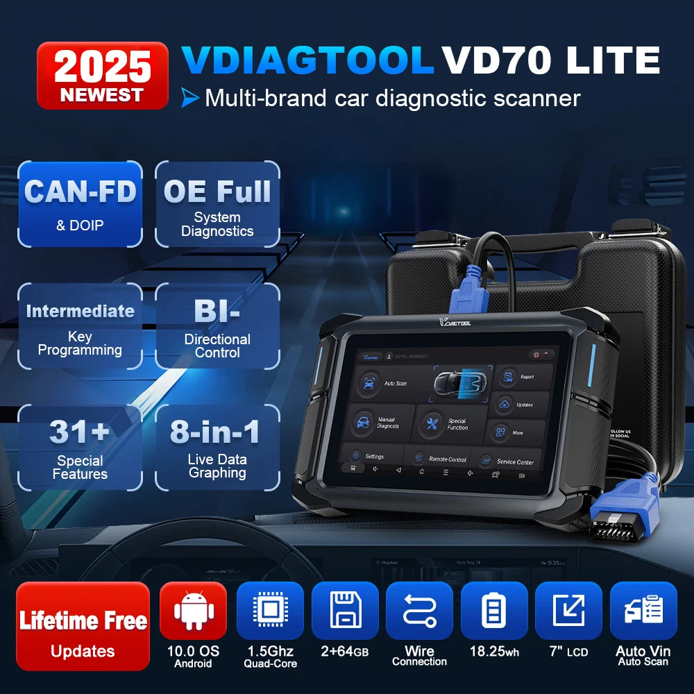 OBD2 Bi-Directional Car Diagnostic Tool Key Programmer