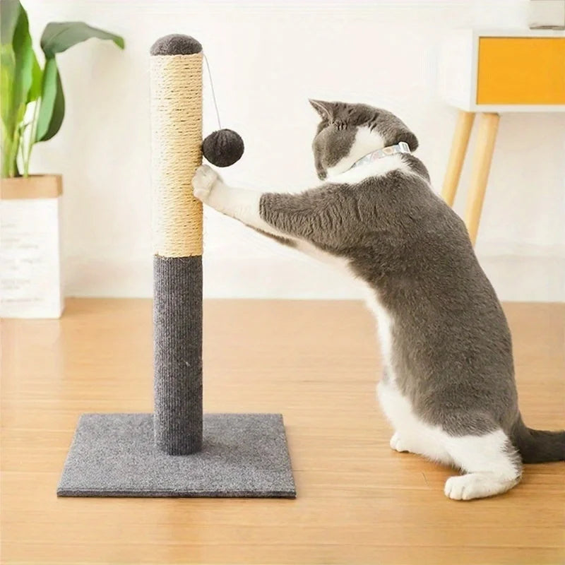 Gray Natural Sisal Cat Scratching Post