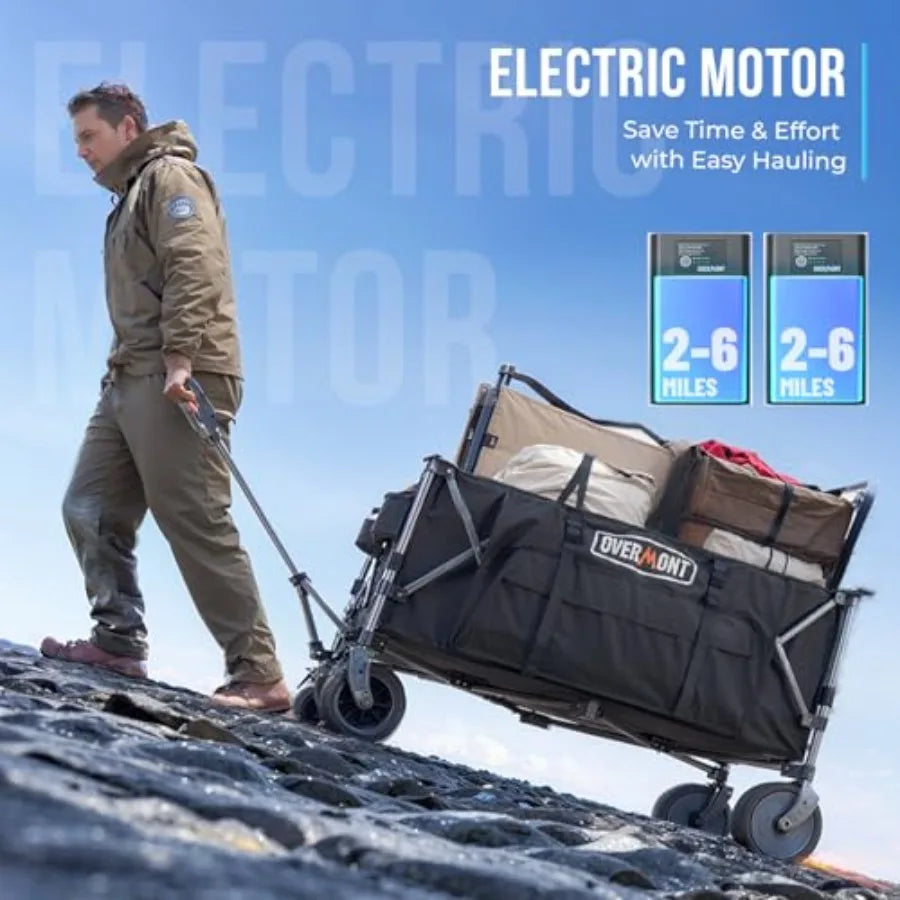 Electric  Wagon with All-Terrain Wheels  and 12-Mile Battery Life