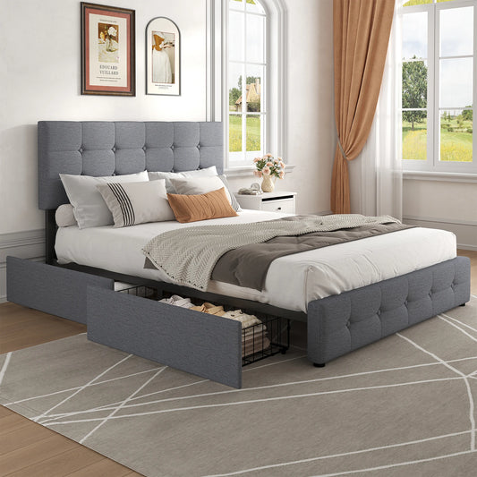Platform Bed Frame with Storage