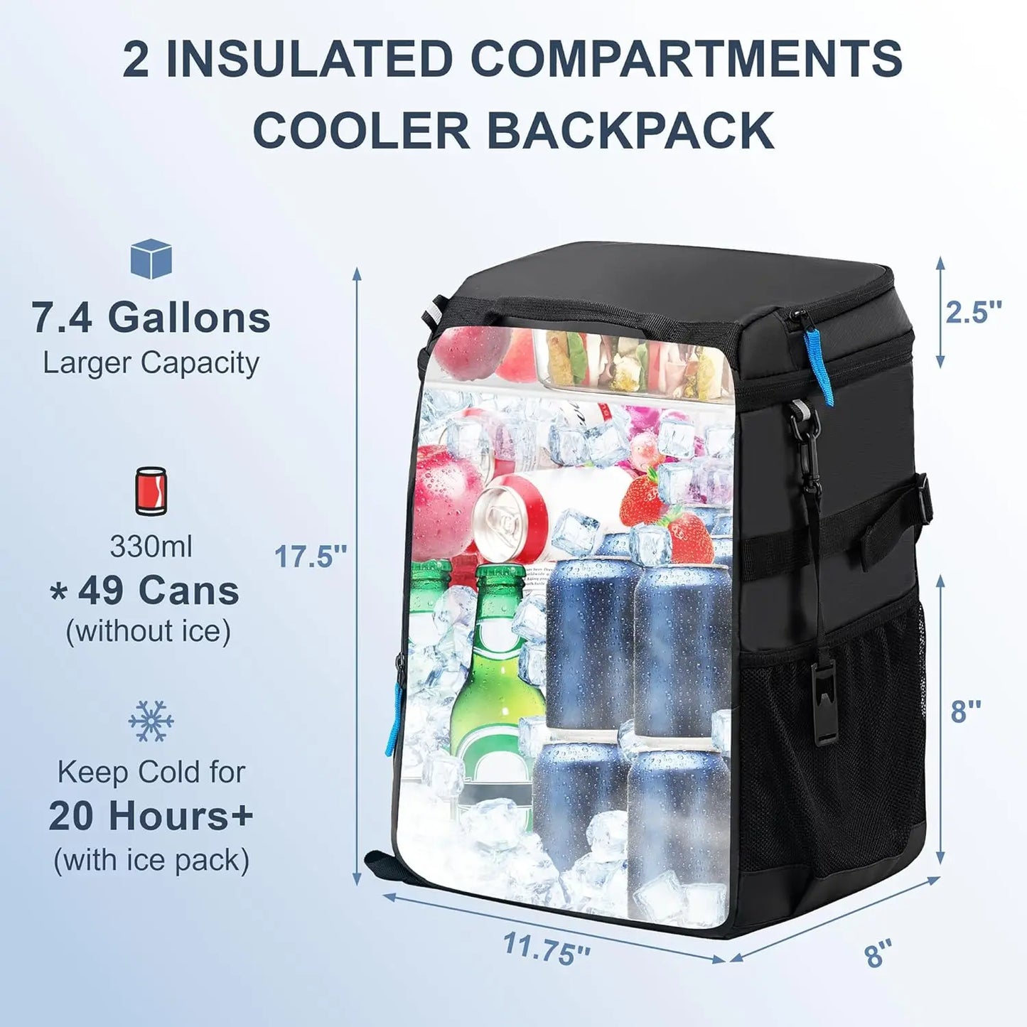 Insulated Backpack Cooler/Lunch Box