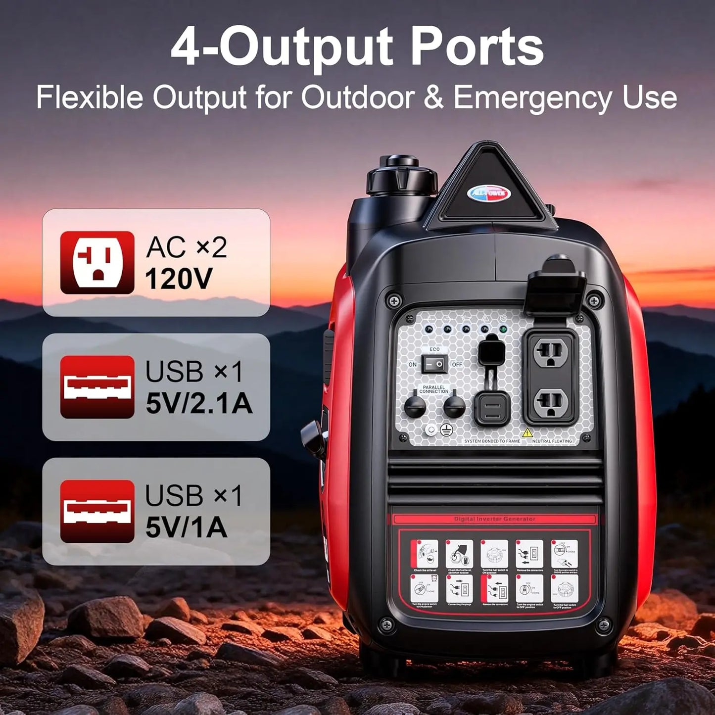 2300W Portable Inverter Generator